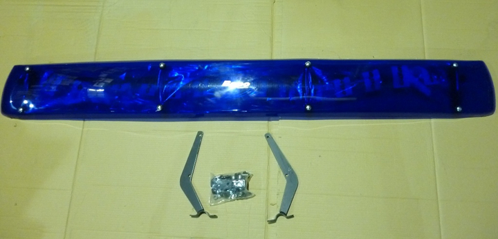 Visera policarbonato azul 1074x210 mm m.b frontal-f. cargo - Imagen principal