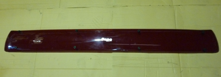 Lamina visera policarbonato rojo 1740x210 mm m.b frontal-f.cargo - Imagen principal