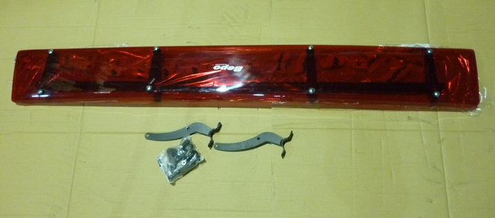 Visera policarbonato 1670x210 mm rojo volvo-scania 111 - Imagen principal