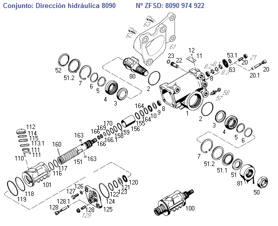Caja dir hid con brazo pitman - Imagen principal