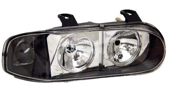 Tunning semioptica cromada c/señalero der izq - Imagen principal