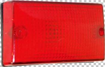 Faro limitador techo rojo lente curvo con portalampara i/d - Imagen principal