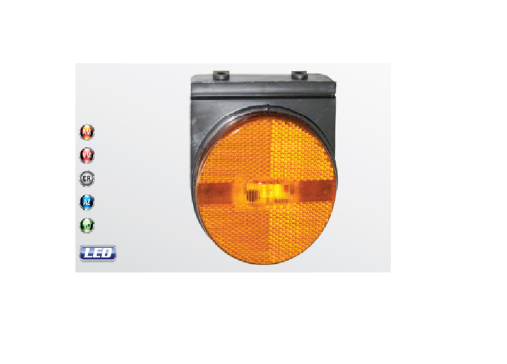 Faro retrolateral 88mm rojo redondo c/sop. bivolt i/d - Imagen principal