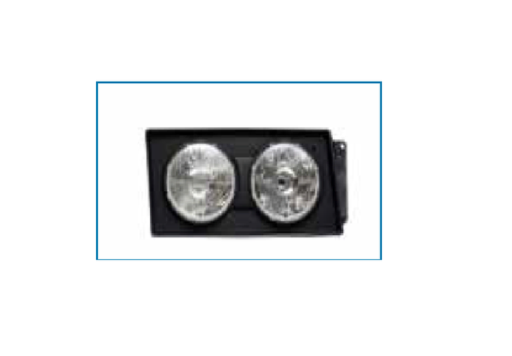 Semioptica doble h1 mold negra der - Imagen principal