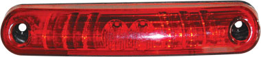 Faro delimitador rojo superior c/led 24 volts  c/conector i/d - Imagen principal