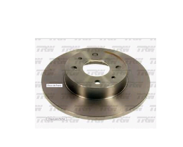 Disco freno solido s/maza ø240 4aguj. i/d - Imagen principal