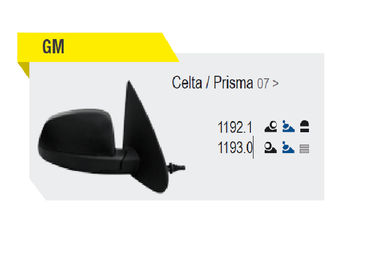 Espejo c/control rebatible izq - Imagen principal