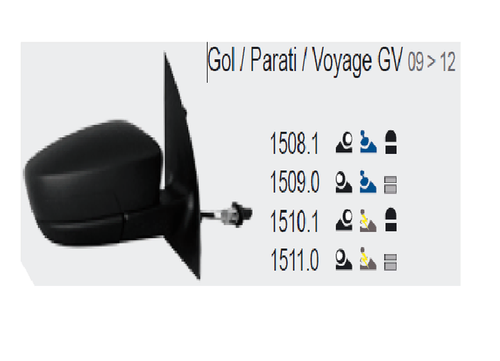 Espejo c/control izq - Imagen principal