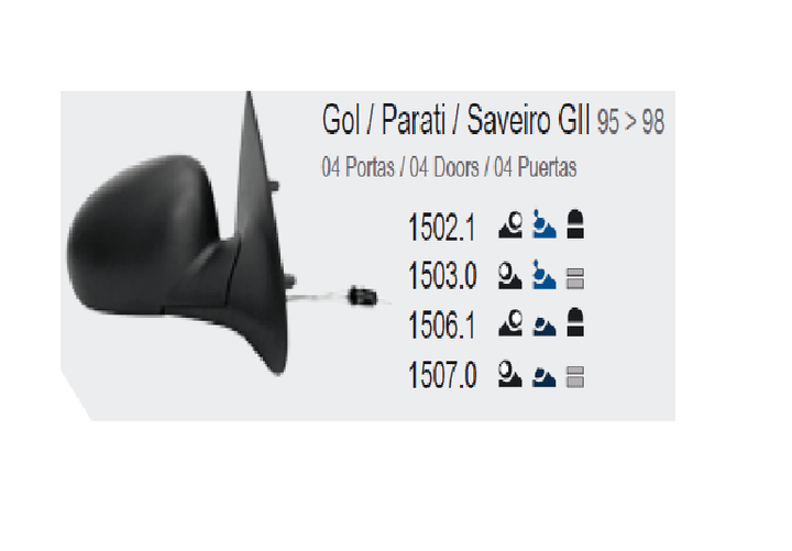 Espejo 4 puertas s/control izq - Imagen principal