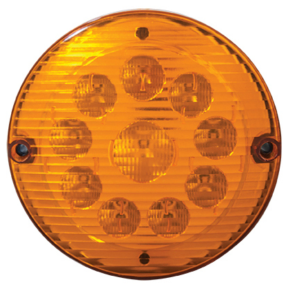 Faro trasero ambar led redondo 24v 155mm i/d - Vista 2