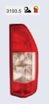 Faro trasero rojo y blanco izq - Imagen principal