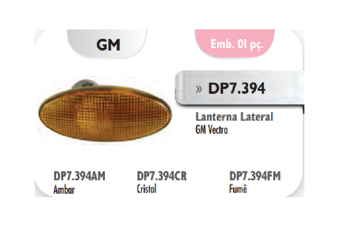 Faro lateral ambar con portalámpara i/d - Imagen principal