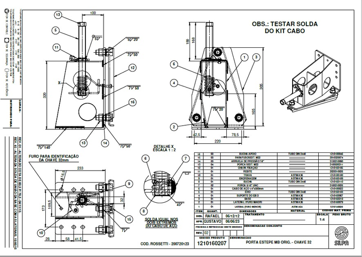 Porta auxiliar llave 33 (modelo nuevo) - Vista 2