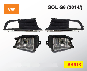 Faro aux/caminero kit c/moldura con borde cromado i/d - Imagen principal