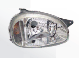 Semioptica lente vidrio - carcaza gris con señalero ambar izq - Imagen principal