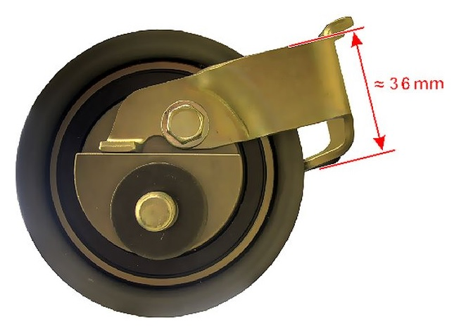 Polea tensora con soporte - Imagen principal