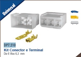 Cubre terminal kit conector 6 vias i/d - Imagen principal