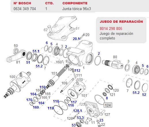 Anillo junta torica 96x3 - Imagen principal