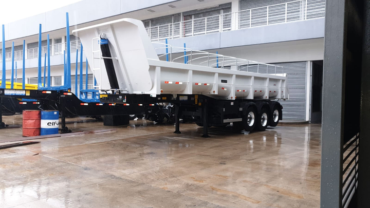 Semi volcadora rebajada 20m3 9030mm 3e neu ebs-balanza - Imagen principal