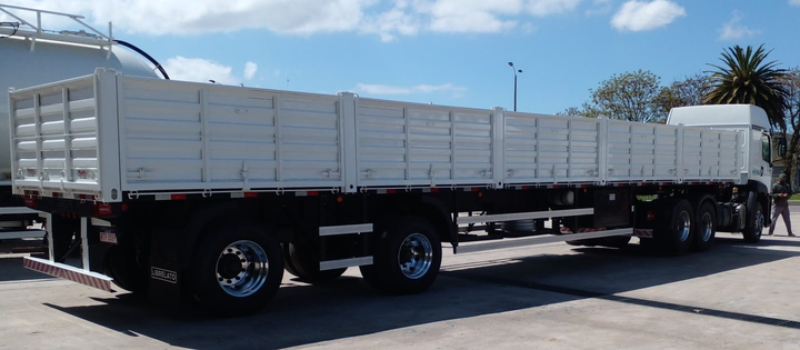 Semi con barandas 14500mm 8 pinos 1+1e neu ebs-balanza - Imagen principal