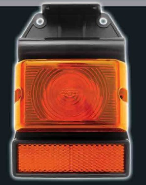 Faro lateral rect. sop flexible c/ojo gato rojo i/d - Imagen principal