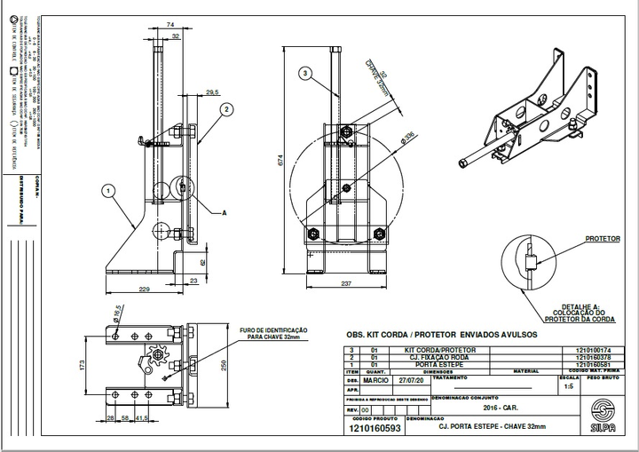 Porta auxiliar llave 32 librelato - Vista 2