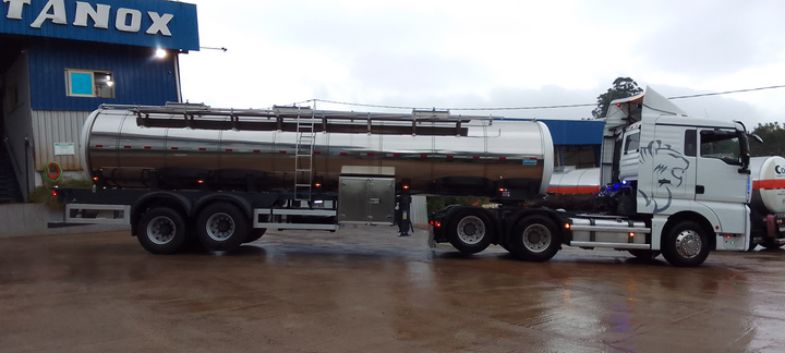 Semi cisterna 22m3 3b isoterm inox304l 2e susp.mec abs p/leche - Imagen principal