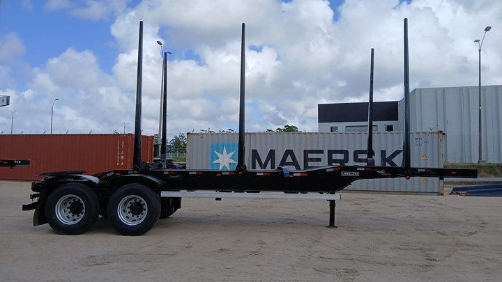 Semirremolque tritren forestal intermedio c/ suspension neumatica - Imagen principal