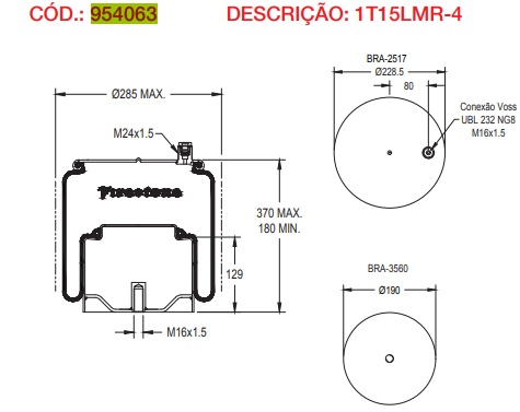 Vejiga susp.(completa) 1t15lmr-4 trasera - Vista 3