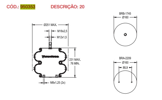 Vejiga susp.(completa) 20 trasera - Vista 3