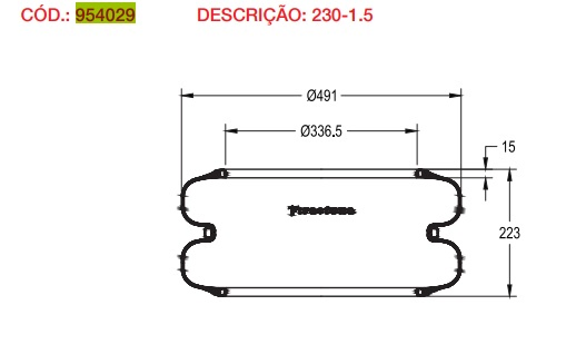 Vejiga susp.(completa) 230-1.5 eje elevable - Vista 2