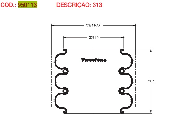 Vejiga susp.(goma) 313 eje elevable - Vista 2