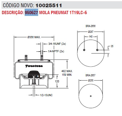 Vejiga susp.(completa) 1t19lc-6 eje elevable - Vista 3